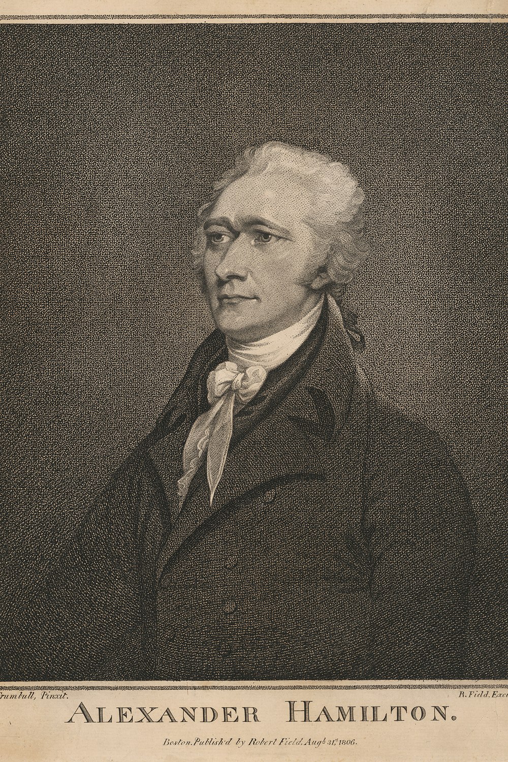 Alexander Hamilton by John Trumbull, 1806. One of thirteen portraits in the study pack.