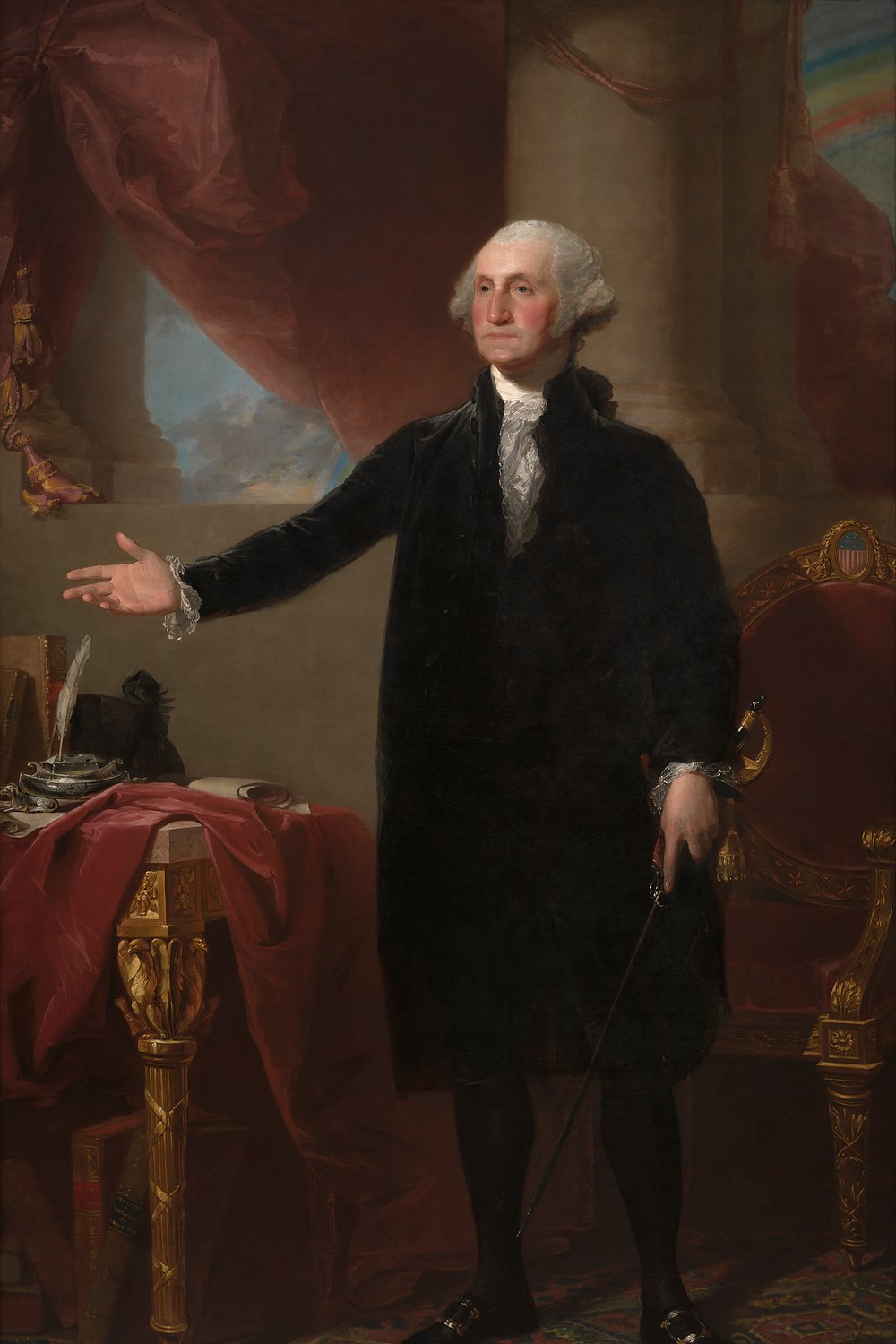 George Washington (Lansdowne Portrait) by Gilbert Stuart, 1796